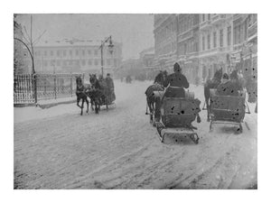 Iarna pe Calea Victoriei, București, 1900-1915 - v1